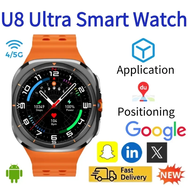 Smartwatch Watches For Women With Gps - U8 Smart Watch 4G 5G Rotatable