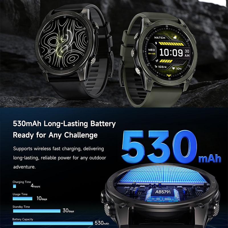 New 5ATM Waterproof Smart Watc - đánh giá và giá Altimeter Compass Watch